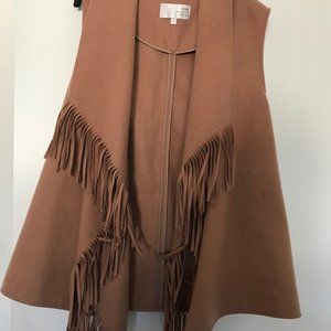 J.O.A. cowboy fringe vest S